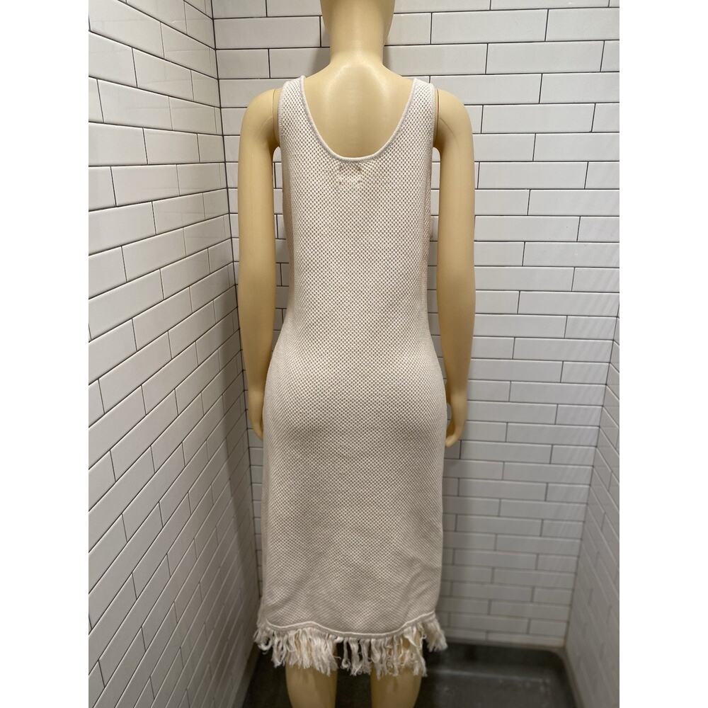 Future Collective Alani Noelle Crochet Boho Midi Fringe Dress Plus XXL Cream - Picture 5 of 12